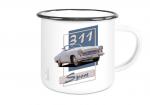 Emailletasse mit Motiv von Wartburg ETaWa60