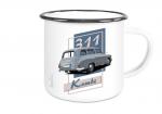 Emailletasse mit Motiv von Wartburg ETaWa61