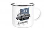 Emailletasse mit Motiv von Wartburg ETaWa62