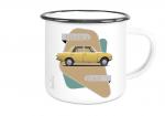 Emailletasse mit Motiv von Wartburg ETaWa65