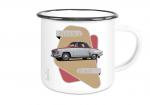 Emailletasse mit Motiv von Wartburg ETaWa66