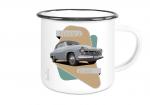 Emailletasse mit Motiv von Wartburg ETaWa67