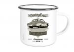 Emailletasse mit Motiv von Wartburg ETaWa80