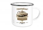 Emailletasse mit Motiv von Wartburg ETaWa81