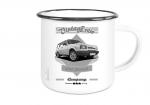 Emailletasse mit Motiv von Wartburg ETaWa86